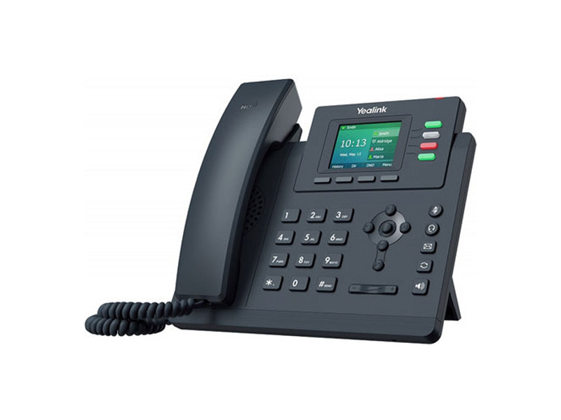 SIP-T33P  Конференц-телефон Yealink SIP-T33P, 4 аккаунта, цветной экран, PoE, БП в комплекте, шт (замена SIP-T40P) 1