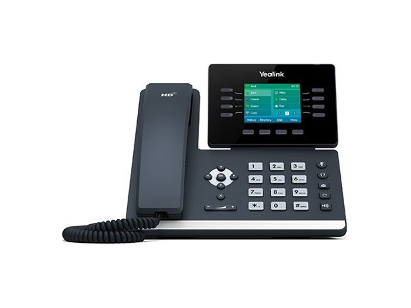 SIP-T52S  Телефон SIP Yealink SIP-T52S цветной экран 2.8'', 12 линий, Bluetooth, Opus, BLF, PoE, USB, GigE, без БП