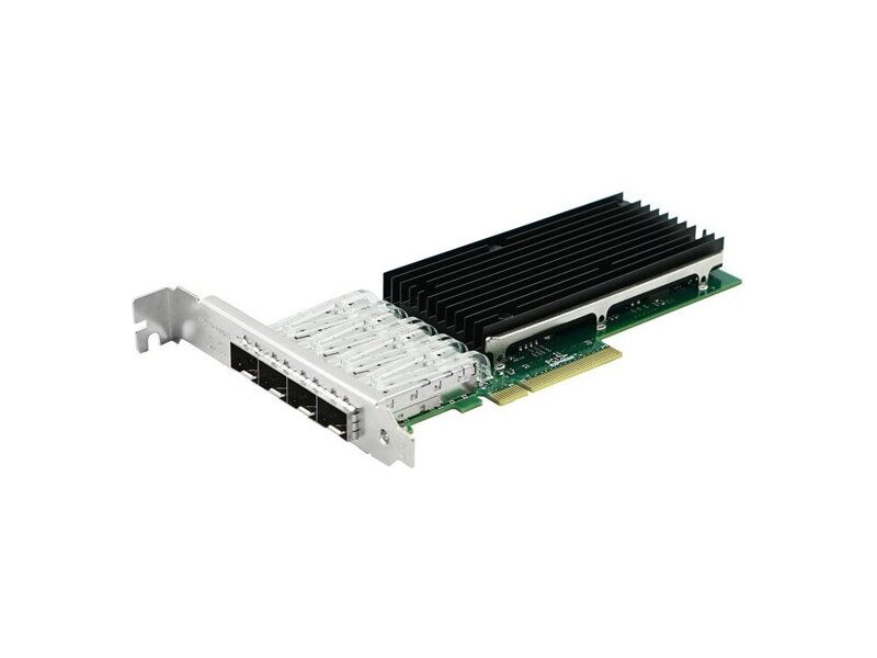 LREC9804BF-4SFP+_B  Сетевая карта LR-Link PCIe x8 10G Quad Port Fiber Server Network Card