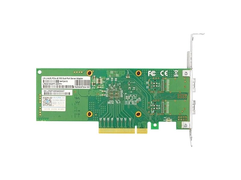 LRES1002PF-2SFP+  Сетевая карта LR-Link PCI Express x8 Dual Port SFP+ 10G Server Adapter (Netswift SP1000A Based) 1