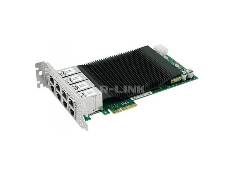 LRES2008PT  Адаптер LR-Link LRES2008PT PCIe 2.1 x4, Intel i350, 8*RJ45 1G NIC Card, Dual Slot