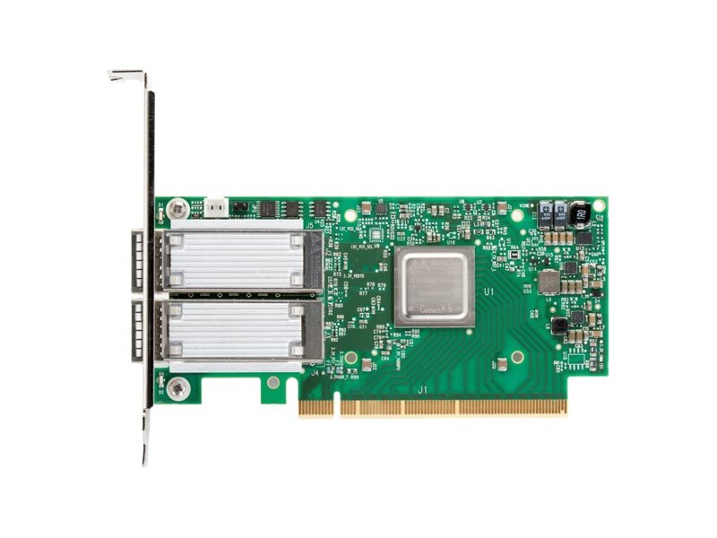 MCX556A-ECAT  Адаптер Mellanox MCX556A-ECAT ConnectX-5 VPI adapter card, EDR IB (100Gb/ s) and 100GbE, dual-port QSFP28, PCIe3.0 x16, tall bracket, ROHS R6