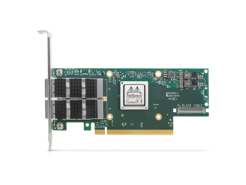 MCX653106A-ECAT-SP  Адаптер Mellanox MCX653106A-ECAT-SP ConnectX-6 VPI adapter card, 100Gb/ s (HDR100, EDR IB and 100GbE), dual-port QSFP56, PCIe3.0/ 4.0 x16, tall bracket, single pack