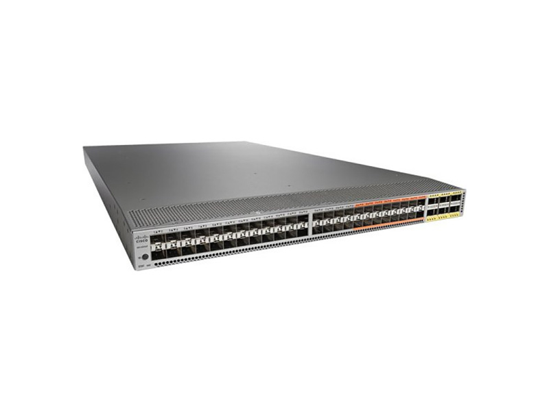 N5K-C5672UP  Коммутатор Cisco N5K-C5672UP 32x 10Gb Ethernet/ FCoE SFP+, 16x UP SFP+ (1/ 10Gb or 4/ 8 FC), 6x 40Gb QSFP+, Layer 3 (licenses: BAS1K9 и LAN1K9), 2x PS AC, 3x FAN