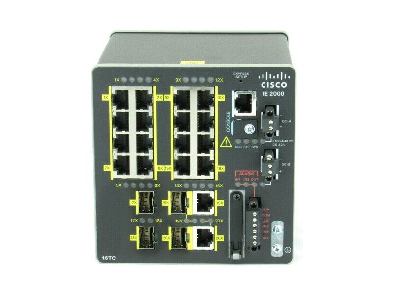 IE-2000-16TC-B  Коммутатор Cisco IE2000 w/ 16FE Copper, 2FE SFP/ T and 2FE uplinks (Lan Base)