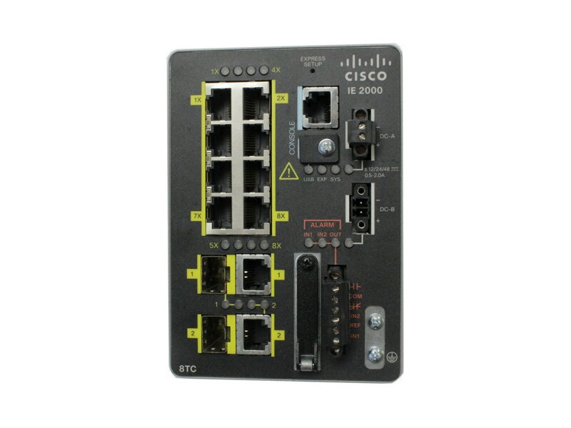 IE-2000-8TC-B  Коммутатор Cisco IE2000 with 8FE Copper ports and 2FE uplinks (Lan Base)