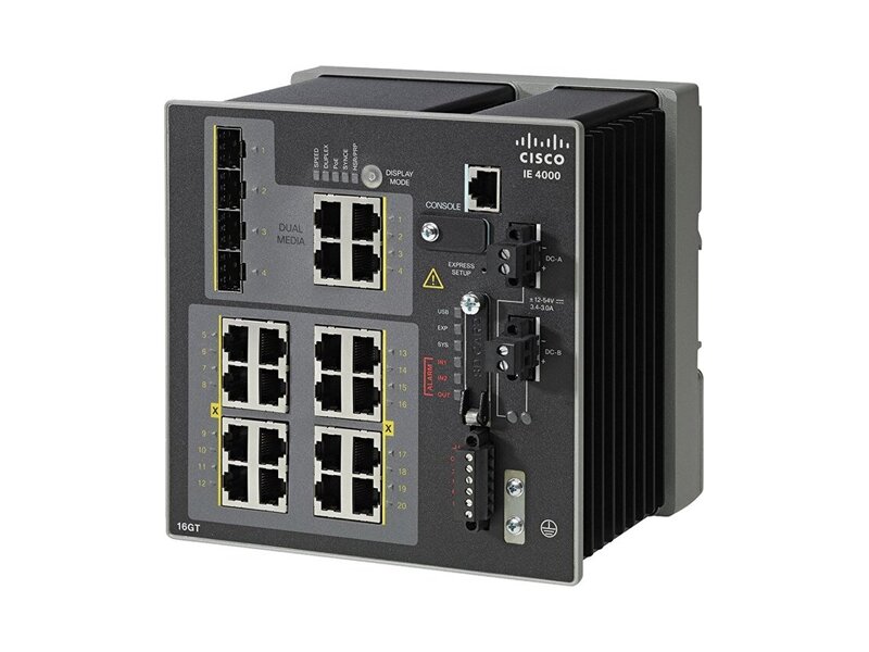 IE-4000-16GT4G-E  Коммутатор Cisco Catalyst IE4000 switch with 16 GE Copper and 4 GE combo uplink ports