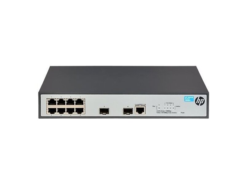 JG920A#ABB  Коммутатор HPE 1920 8G Switch (8x10/ 100/ 1000 RJ-45, 2xSFP, Web-managed, static routing, 19'') (repl. For JG348A)