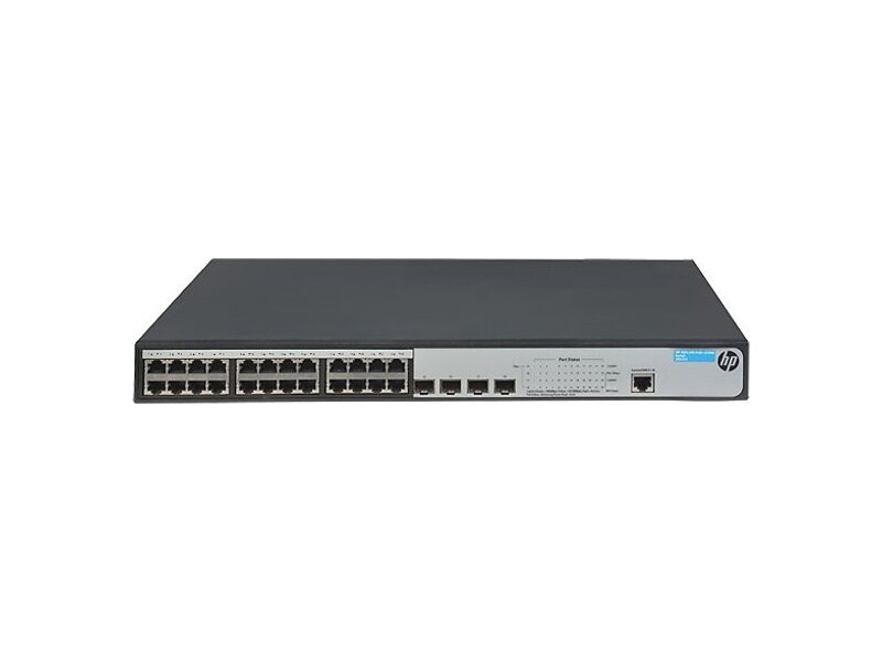 JG926A#ABB  Коммутатор HPE 1920 24G PoE+ 370W Switch (24x 10/ 100/ 1000 PoE+ RJ-45 + 4xSFP, Web-managed, static routing, 19'') (repl. For JE007A)