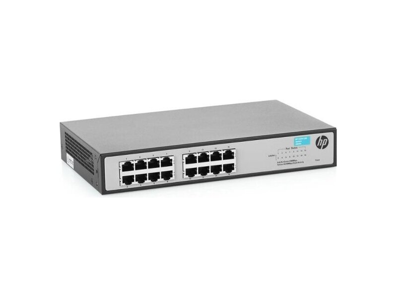 JH016A  Коммутатор HPE JH016A HPE 1420-16G unmanaged 16*10/ 100/ 1000 QoS fanless 19'' Switch