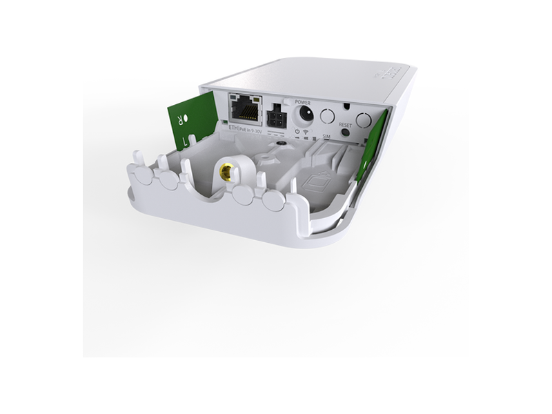 WAPR-2ND&EC200A-EU  Точка доступа MikroTik wAP LTE kit (2024) 300Mbit/ s 10/ 100Mbit/ s BASE-TX/ 4G cat.4 белый miniSIM RJ45 1