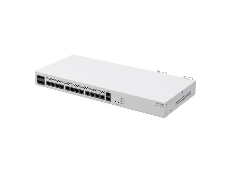 CCR2116-12G-4S+  Маршрутизатор CCR2116-12G-4S+ Cloud Core Router 2116-12G-4S+ with Amazon Annapurna Labs Alpine v3 AL73400 CPU (16-cores, 2GHz per core), 16GB RAM, 4xSFP+ cage, 13xGbit LAN, M.2 PCIe slot, RouterOS L6, 1U rackmount case, Dual PSU