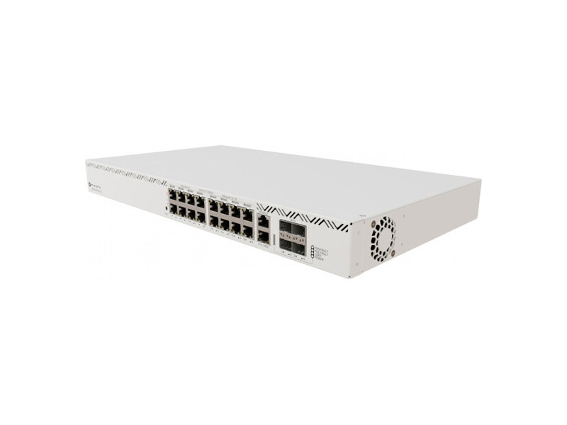 CRS320-8P-8B-4S+RM  Маршрутизатор MikroTik 17xRJ45/ 8 x 802.3af/ at, 8 x 802.3bt PoE-out)/ 4 x 10G SFP/ RouterOS L5/ 600W