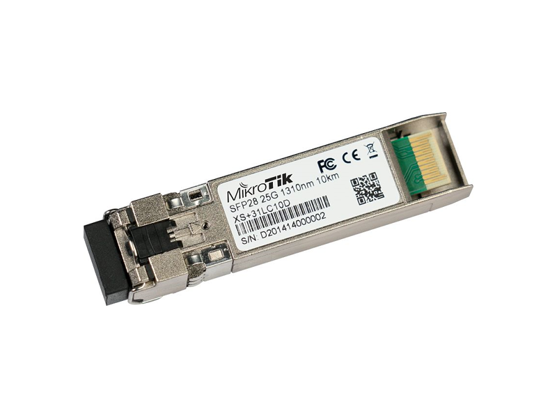 XS+31LC10D  Модуль SFP MikroTik XS+31LC10D A combined 1.25G SFP, 10G SFP+ and 25G SFP28
