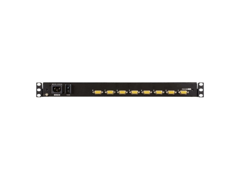 CL3108NX-ATA-RG  KVM-переключатель ATEN 18.5'' 8-Port PS/ 2-USB VGA Single Rail WideScreen LCD KVM Switch 1