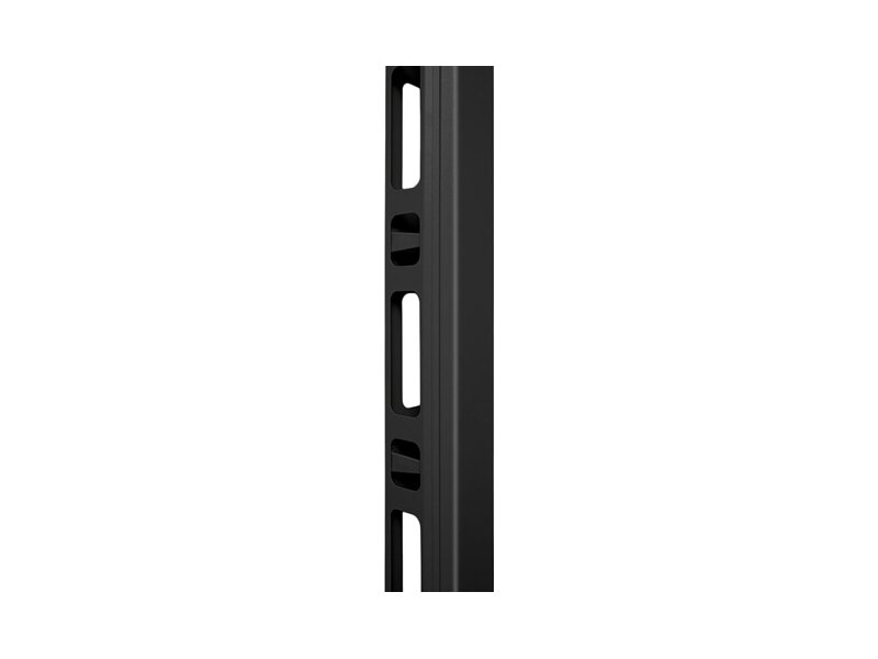 SH-05C47-BK  Вертикальный кабельный органайзер в шкаф 47U, металлический, цвет черный (RAL 9004)