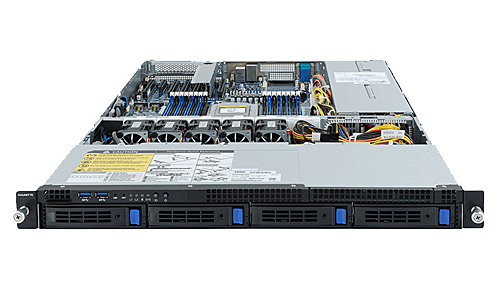 Сервер Gigabyte WG-C1.R1H.H304+  1x AMD EPYC 7002 1U 4x HDD 3''5