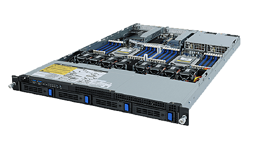 Сервер Gigabyte WG-C2.R1H.H304#  2x AMD EPYC 7003 1U 4x HDD 3''5