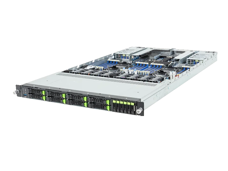 Сервер Gigabyte WG-C2.R1H.H208.I6  2x Intel Xeon 6500/6700 1U 8x HDD 2''5