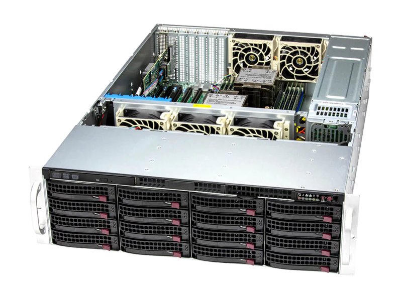 Сервер Supermicro WS-C2.R3H.H316.I4  2x Intel Xeon Scalable 4th 3U 16x HDD 3''5