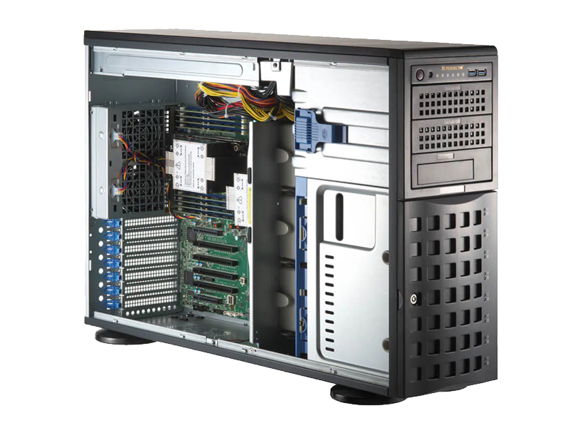 Сервер Supermicro WS-C2.R4H.H308.I5  2x Intel Xeon Scalable 5th Tower/4U 8x HDD 3''5