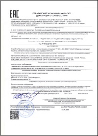 Сертификат Таможенного Союза на серверы WIT VV