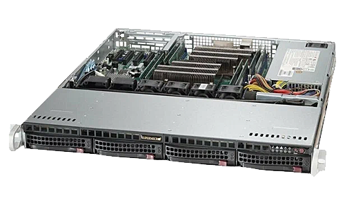 Сервер Supermicro WS-C2.R1H.H304  2x Intel Xeon E5-2600v4 1U 4x HDD 3''5