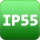 Степень защиты IP-55 - защита от проникновения пыли и защита от брызг со всех сторон